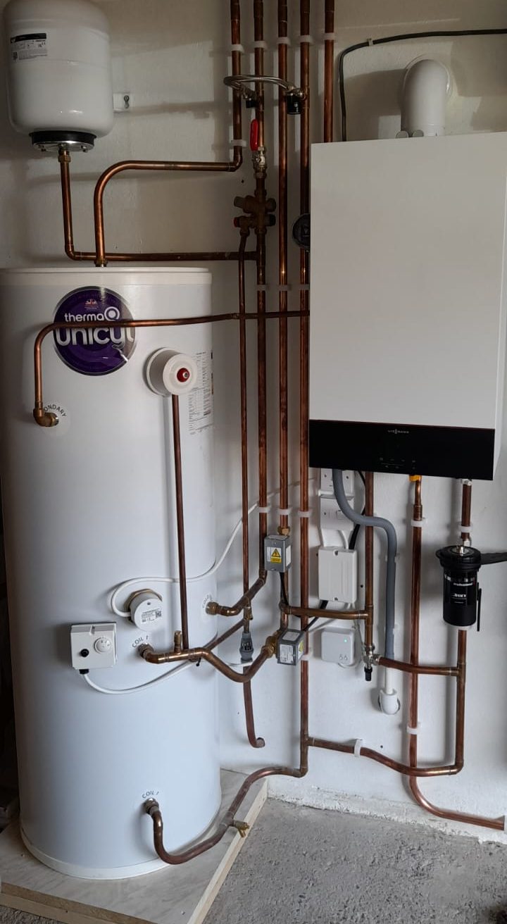 Viessmann system boiler & unvented cylinder